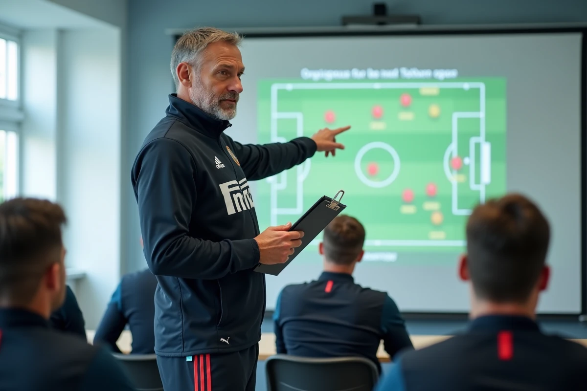 Entraîneur de l'Inter Milan présentant sa tactique et la composition d'équipe projetée pour la saison 2026