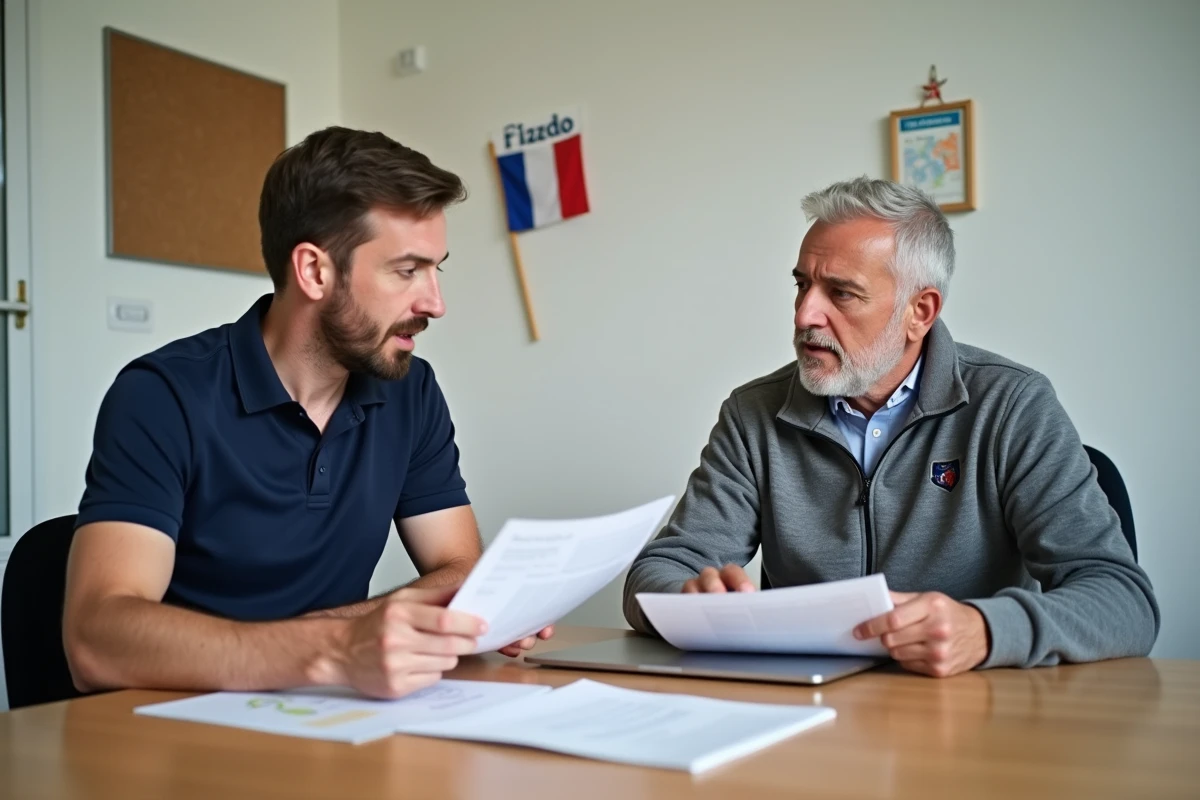 Réunion administrative de dirigeants de clubs de football au sein d'un district FFF de l'Essonne, consultation des règlements fédéraux 2026